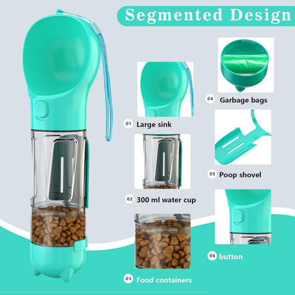 Botella de agua multifuncional 4-in-1